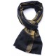 ZARI BLU NOTTE, Stola vera pashmina 100% Cashmere e lurex