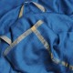 ZARI BLAU, Stola echter pashmina 100% handgewebter Kaschmir und lurex