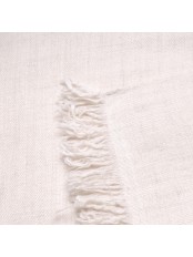 HANLE AVORIO, plaid Pashmina semispessa 100% cashmere filata a mano