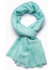 Echte aqua Pashmina - 100% cashmere Stola
