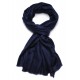 Echte Pashmina Stola Navy blau 100% Handgewebter Kaschmir