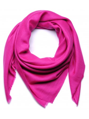 Echte Pashmina Carré Indisches Rosa 100% Handgewebter Kaschmir
