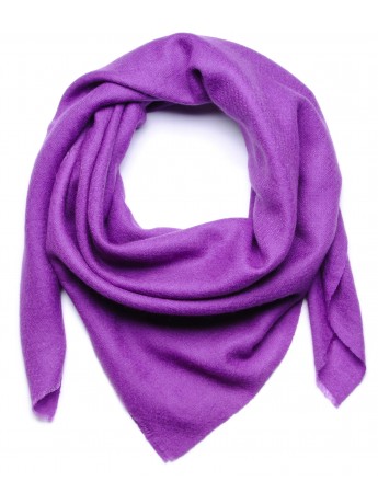 Pashmina Amatista Violeta - 100% Cachemira Cuadrada