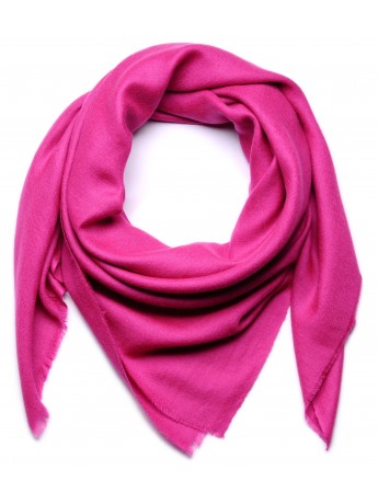 Echte Pashmina Carré Indisches Rosa 100% Handgewebter Kaschmir