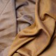 SEDA ORO GRIS, auténtica estola Pashmina 100% cachemira reversible