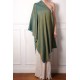 SEDA TURQUOISE GOLD, Handwoven cashmere pashmina Stole REVERSIBLE