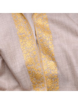 STELLA GOUD, 100% cashmere handgeborduurde pashmina stola
