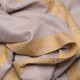 STELLA GOLD, real pashmina 100% cashmere with handmade embroideries