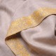STELLA GOLD, real pashmina 100% cashmere with handmade embroideries