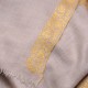STELLA GOLD, real pashmina 100% cashmere with handmade embroideries