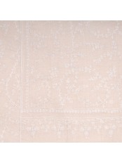 BIANCA ELFENBEIN, echte handbestickte Pashmina-Stola 100% Kaschmir
