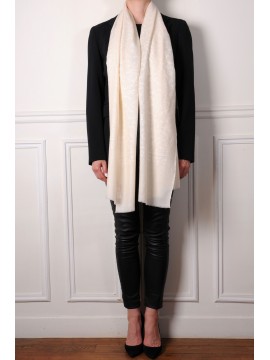 BIANCA IVOORDEN, echte Pashmina stola 100% handgeborduurd cashmere