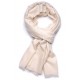 BIANCA ELFENBEIN, echte handbestickte Pashmina-Stola 100% Kaschmir