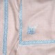 ASHA HELLBEIGE, echte handbestickte Pashmina-Stola 100% Kaschmir