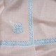 ASHA HELLBEIGE, echte handbestickte Pashmina-Stola 100% Kaschmir