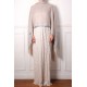 ASHA HELLBEIGE, echte handbestickte Pashmina-Stola 100% Kaschmir