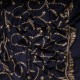 JULIA NAVY, stola vera Pashmina 100% cashmere ricamata a mano