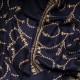 JULIA MARINE, auténtica estola Pashmina 100% cachemira bordada a mano