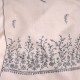 PALLA CRÈME, étole véritable Pashmina 100% cachemire brodé main