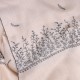 PALLA CREAM, real pashmina 100% cashmere with handmade embroideries
