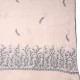 PALLA CREAM, real pashmina 100% cashmere with handmade embroideries