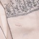 PALLA CRÈME, echte Pashmina stola 100% cashmere met de hand geborduurd