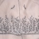 PALLA CREAM, real pashmina 100% cashmere with handmade embroideries