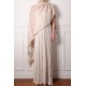 PALLA CRÈME, étole véritable Pashmina 100% cachemire brodé main