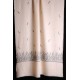 PALLA CREAM, real pashmina 100% cashmere with handmade embroideries