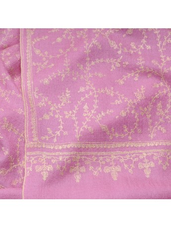 JULIA ROSE, étole véritable Pashmina 100% cachemire brodé main