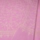 JULIA PINK, real pashmina 100% cashmere with handmade embroideries