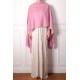 JULIA PINK, real pashmina 100% cashmere with handmade embroideries