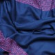 PATTY BLUE, real pashmina 100% cashmere with handmade embroideries
