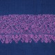 PATTY BLAUW, echte Pashmina stola 100% handgeborduurd cashmere