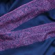 PATTY BLAUW, echte Pashmina stola 100% handgeborduurd cashmere
