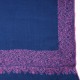 PATTY BLAUW, echte Pashmina stola 100% handgeborduurd cashmere