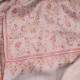 JULIA BEIGE, real pashmina 100% cashmere with handmade embroideries