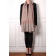 JULIA BEIGE, real pashmina 100% cashmere with handmade embroideries