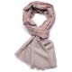 JULIA BEIGE, real pashmina 100% cashmere with handmade embroideries