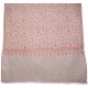 JULIA BEIGE, real pashmina 100% cashmere with handmade embroideries