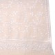BIANCA CRÈME, étole véritable Pashmina 100% cachemire brodé main