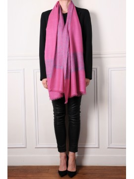 PATTY ROOS, echte Pashmina stola 100% handgeborduurd cashmere