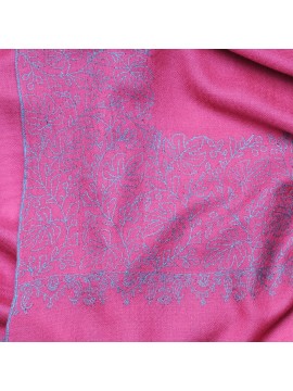 PATTY ROOS, echte Pashmina stola 100% handgeborduurd cashmere