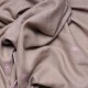 ARIEL BEIGE, étole véritable pashmina 100% cachemire brodé main