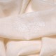 ALMA IVORY, real pashmina 100% cashmere with handmade embroideries