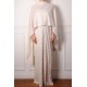 ALMA AVORIO, stola vera Pashmina 100% cashmere ricamata a mano
