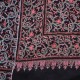 ELISA BLACK, Real embroidered pashmina shawl 100% cashmere