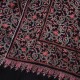 ELISA NERO, scialle vera Pashmina 100% cashmere ricamata a mano