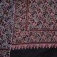 ELISA SCHWARZ, echte handbestickte Pashmina-Schal 100% Kaschmir
