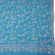 JANET BLAUW, 100% cashmere pashmina sjaal, met de hand geborduurd
